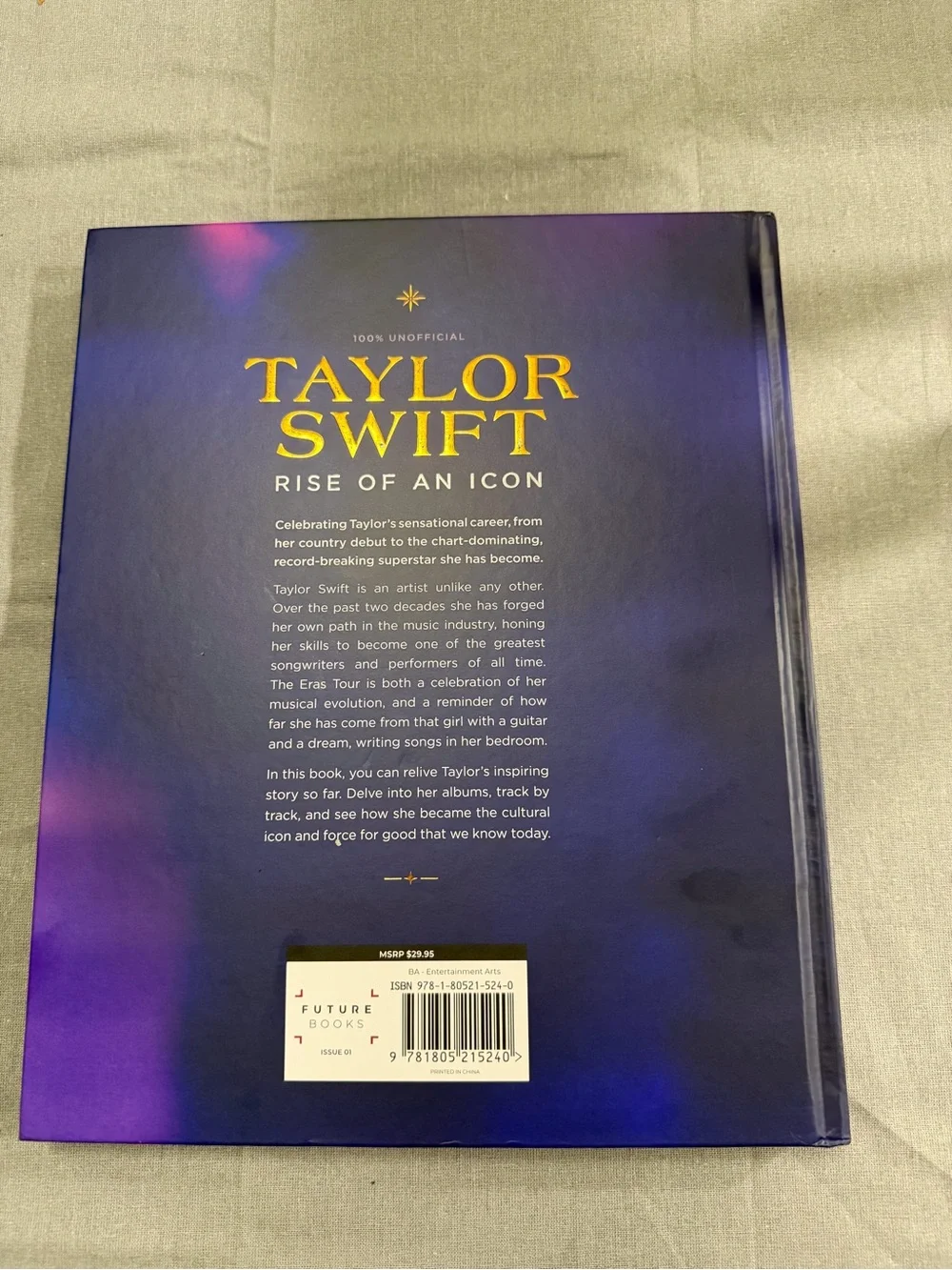 Taylor Swift Blue and Gold 'Rise of an Icon' Coffee Table Book